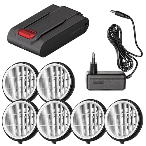 UNINELL HOME UV2 Cordless Vacuum Cleaner, Accessory Kit(HEPA filter*6 + battery pack*1 + adapter*1)